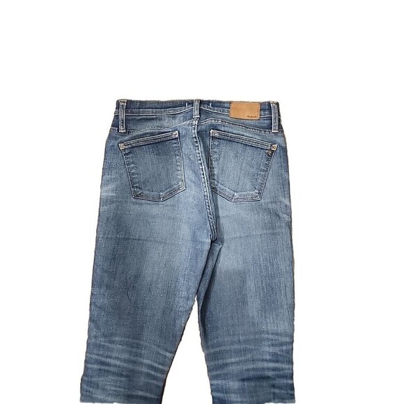 Madewell Jeans Womens 10" High-Rise Skinny Chewed Hem Button Fly 27 - Picture 5 of 11